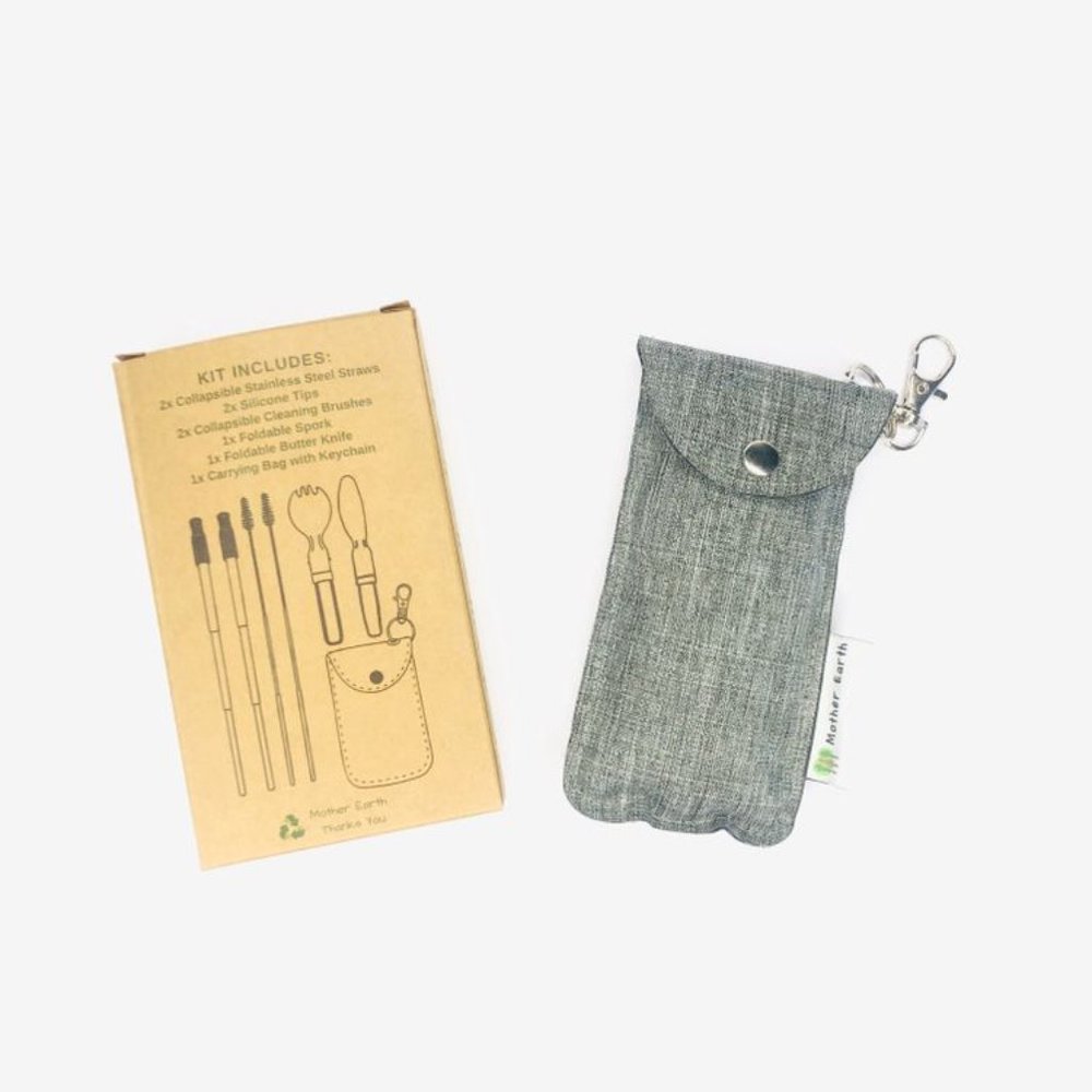 Collapsible Straw & reusable Cutlery Kit! - Picture 4 of 5